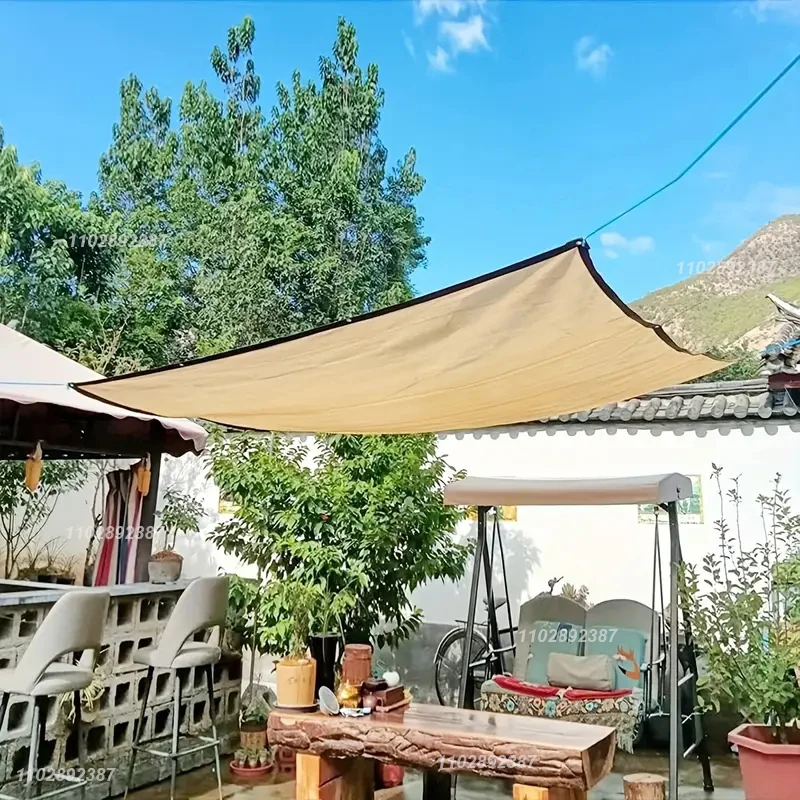 12-pin Sunshade Net Anti-ultraviolet Awning Plant Cover Net for Outdoor Garden Courtyard Swimming Pool Balcony Shade Cloth