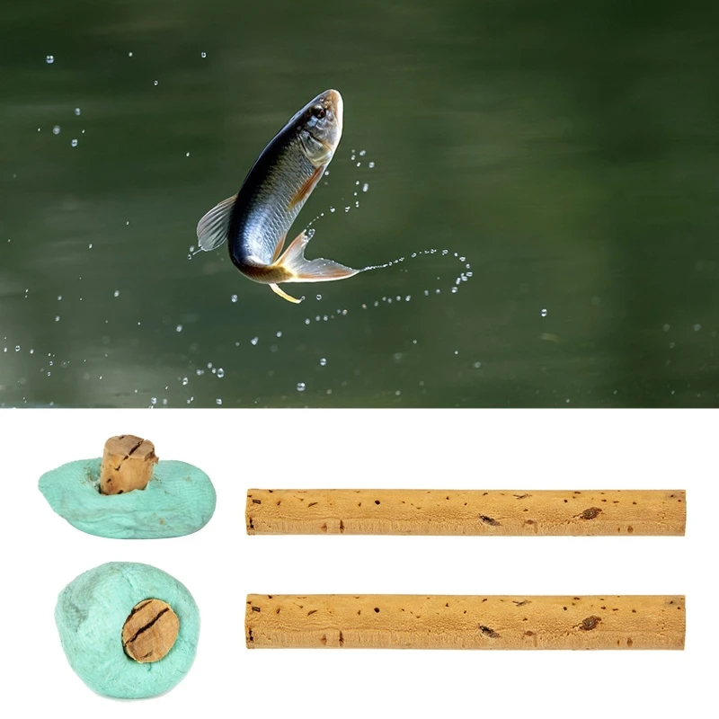 10Pieces Carp Bait Float Sticks Small/Large Cork Float Sticks for Increase Buoyancy of Carp Bait and Lures