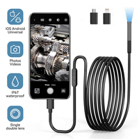 Endoscope Camera with Light 1080P HD Inspection Camera IP67 Waterproof Pipeline Borescope Camera for Android, iPhone Android