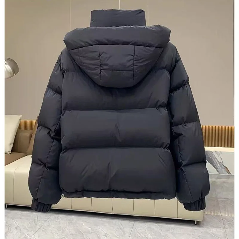 

Cotton-Padded Jacket Female New Autumn Winter 2025Korean Loose Down Coat Women's Parkas Short Bread Overwear Hooded Outcoat Tide