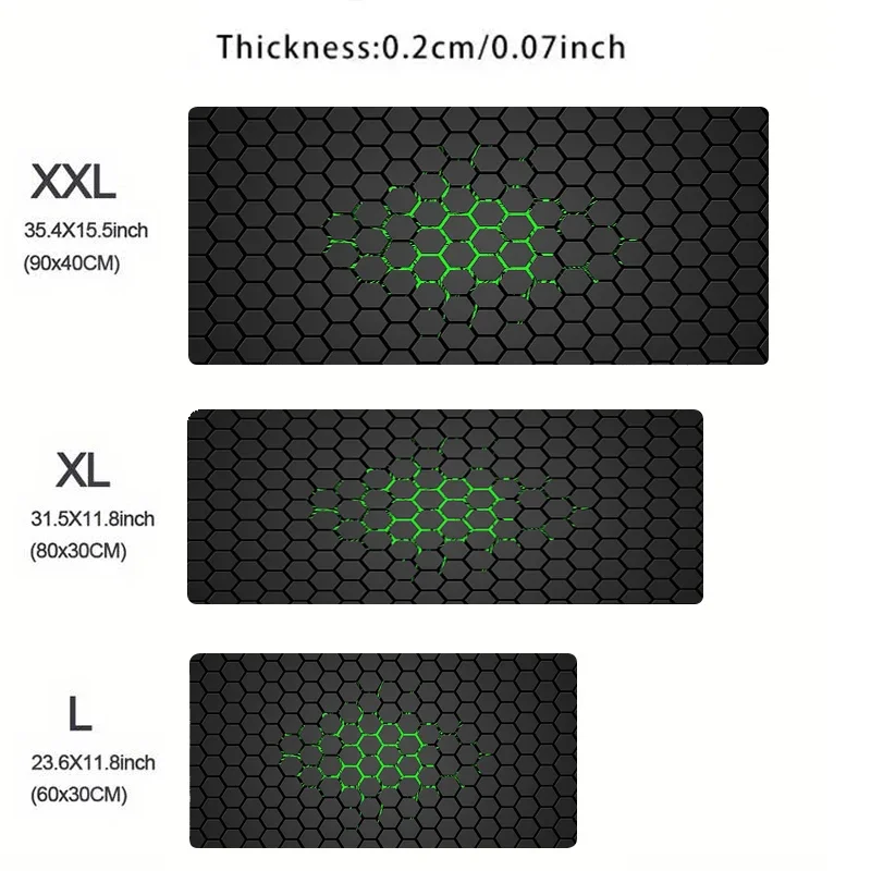 Alfombrilla de ratón hexagonal para ordenador, nuevas alfombrillas de ratón XXL, alfombrilla para teclado, alfombrilla para ratón, alfombra suave para oficina, alfombrilla para mesa, alfombrilla grande para ratón de escritorio