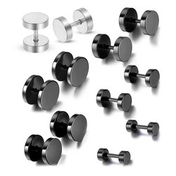 5Pcs Mix Stainless Steel Fake Cheater Illusion Screw Ear Plug Flesh Tunnel Tapers Earrings Ear Stretch Expander Gauge16G 4-10mm