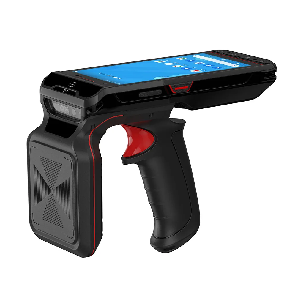 Imagem -06 - Tudo em um Handheld Pda Android Barcode Scanner Leitor Rfid Uhf Terminal de Dados Móvel Mt6762 Octa Core 4gb 64gb 4g Lte