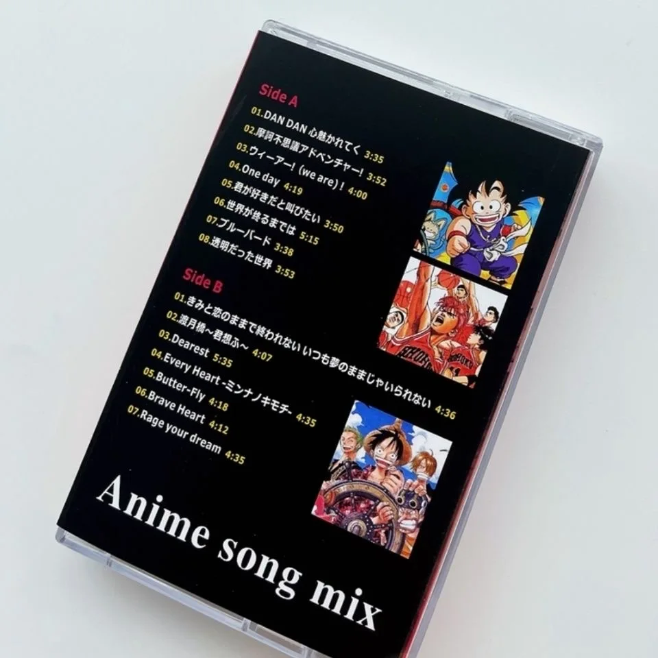 New Dragon Ball Music Tape ONE PIECE Anime Mixed Album OST Cassettes Cosplay Music Record Walkman Recorder Car Soundtrack Box