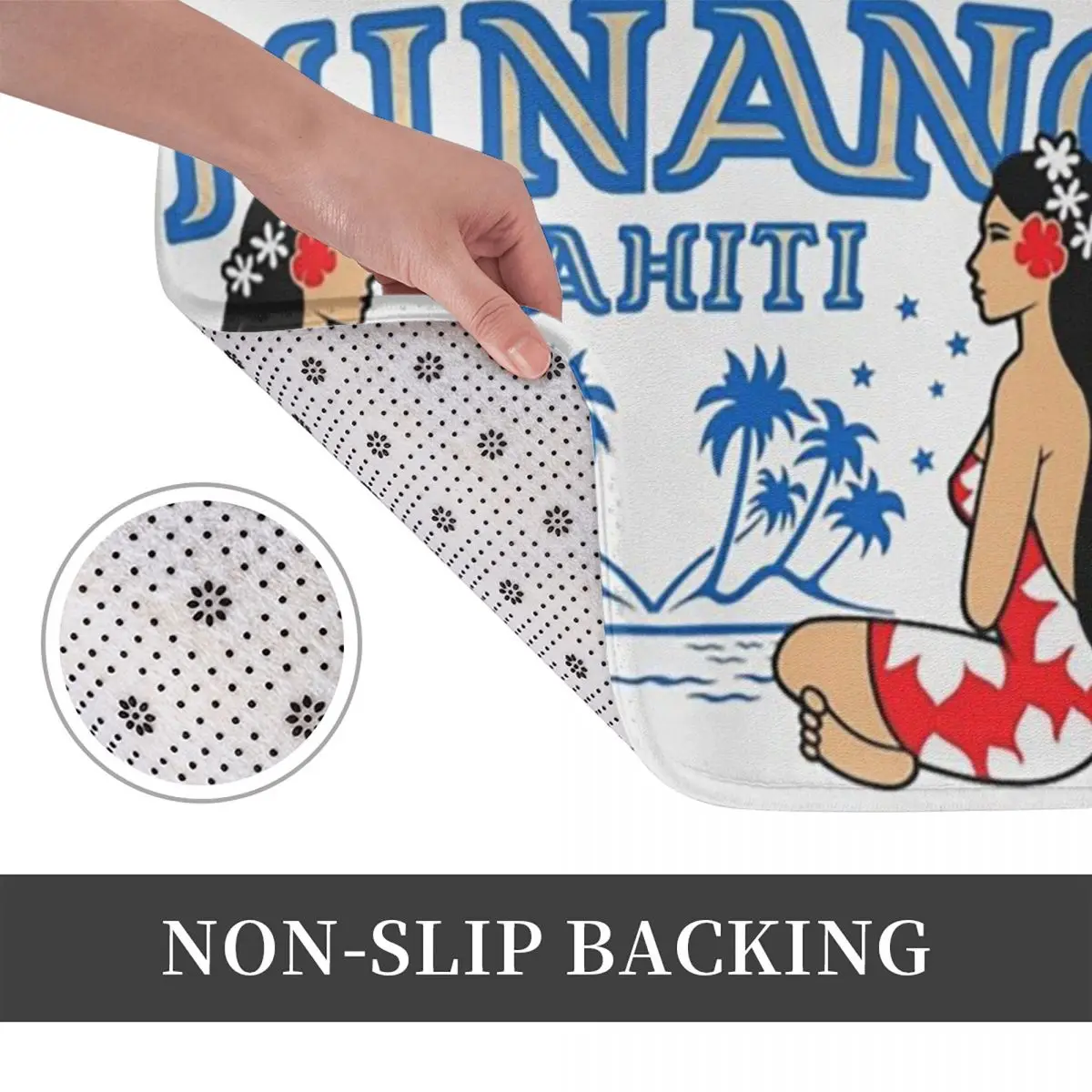 Hinano Tahiti Anti-slip Doormat Floor Mat Antiwear Carpet Rug for Kitchen Entrance Home Balcony Footpad Mats