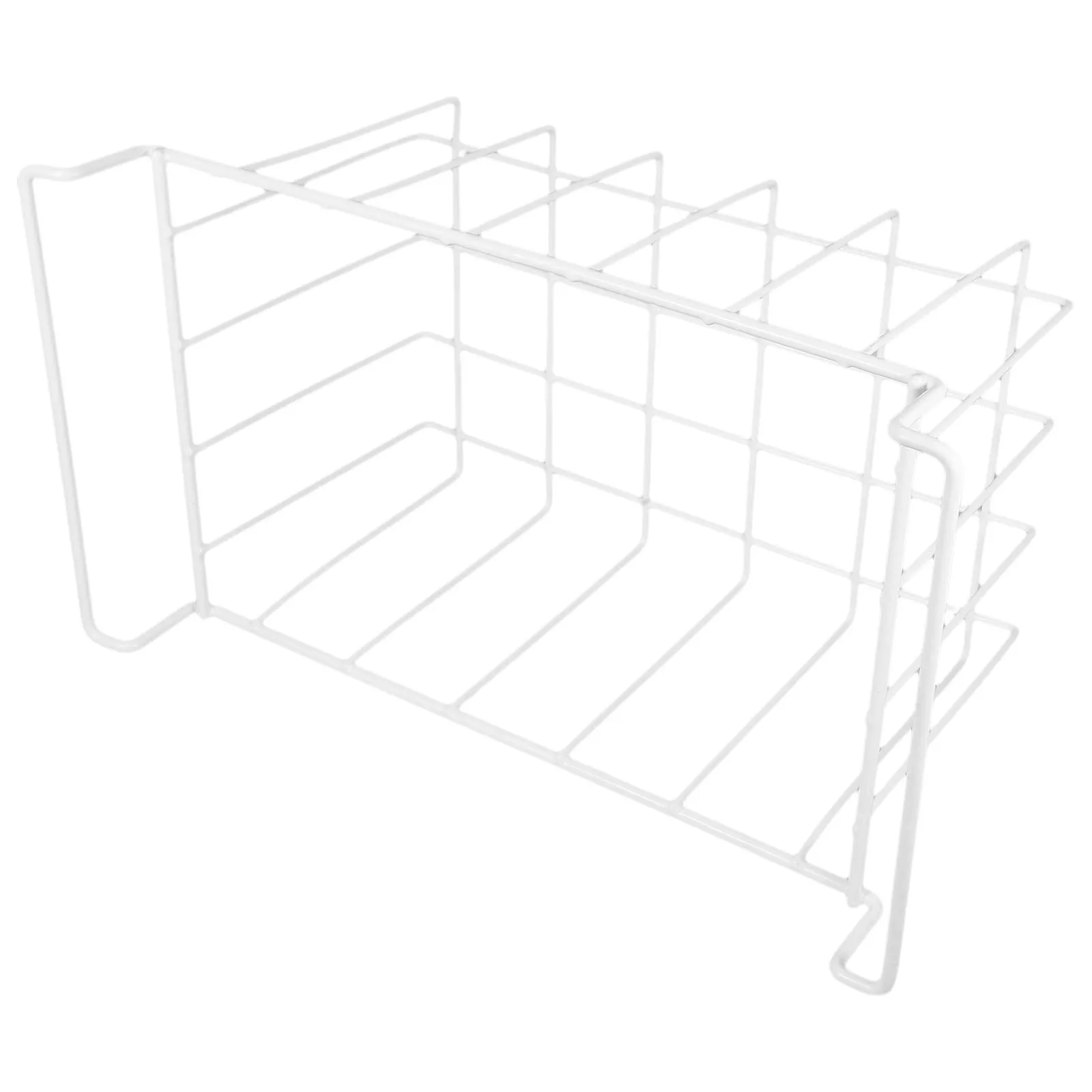 Chest Freezer Basket Wire Rack Organizer with Drainage Holes Space Saving Freezer Container for Kitchen Refrigerator Storage