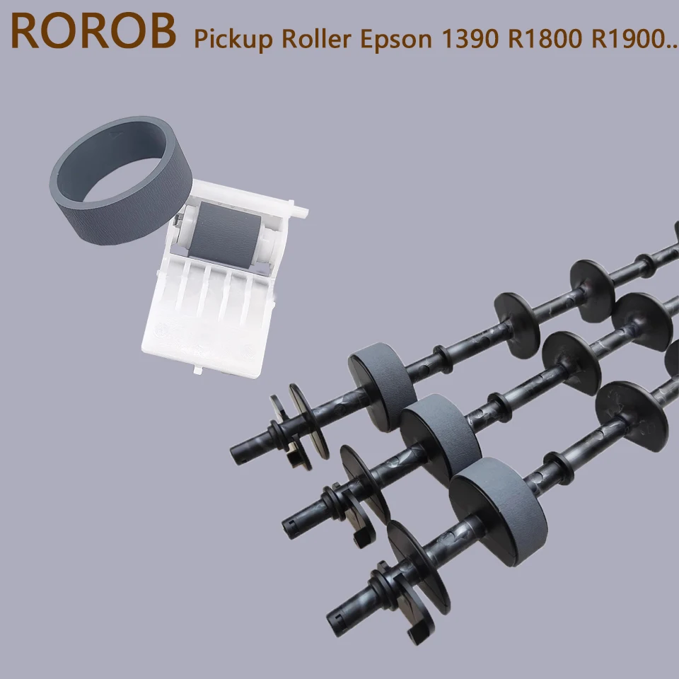 Feed Pickup Roller Assembly Kit For Epson 1390 R1800 R1900 R2000 L1300 L1800 1500W R1410 ME1100 Separation Roller Leather Pad