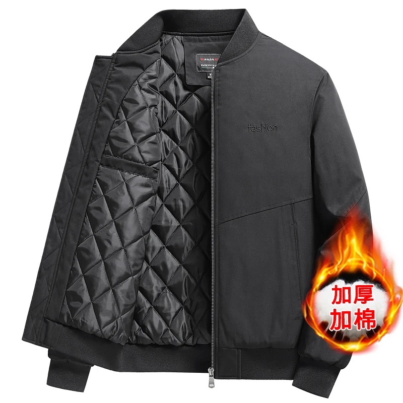 

Winter Men's Warm Jacket Padded Bomber Jackets Thicken Men's Fashion Clothing Streetwear Cotton Padded Jacket Motorcycle Jackets