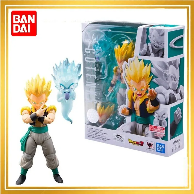 Origina Bandai Genuine S.H. Figuarts Super Saiyan Gotenks Dragon Ball Z Anime Action Collection Figures Model Toys