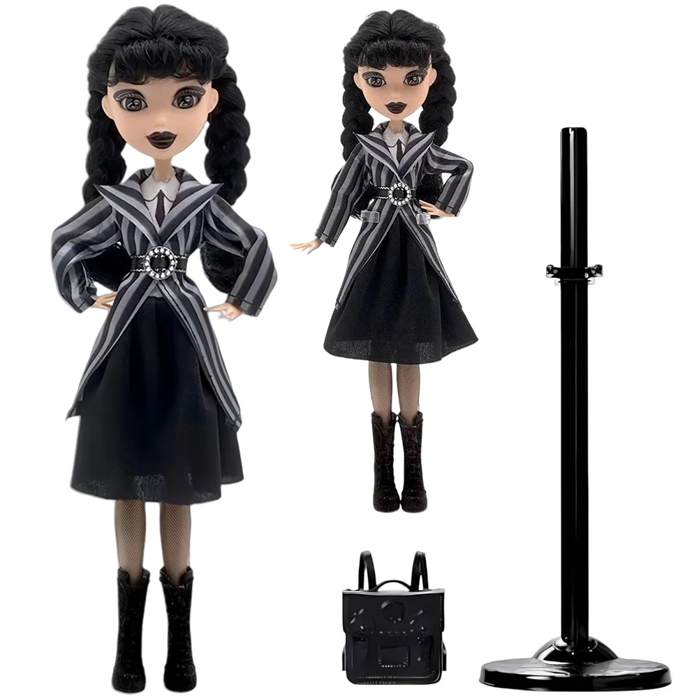 

New Wednesday Addams Figure Cute Toy Addams Family Doll Room Decoration Model Children's Soothing Toys Birthday Christmas Gift