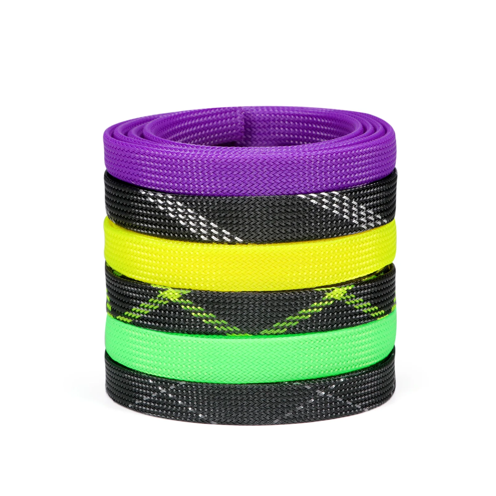 1/5/10M Purple PET Braided Sleeve 2 4 6 8 10 12 14 16 20 25 30 40mm High Density Insulated Cable Protection Expandable Sheath