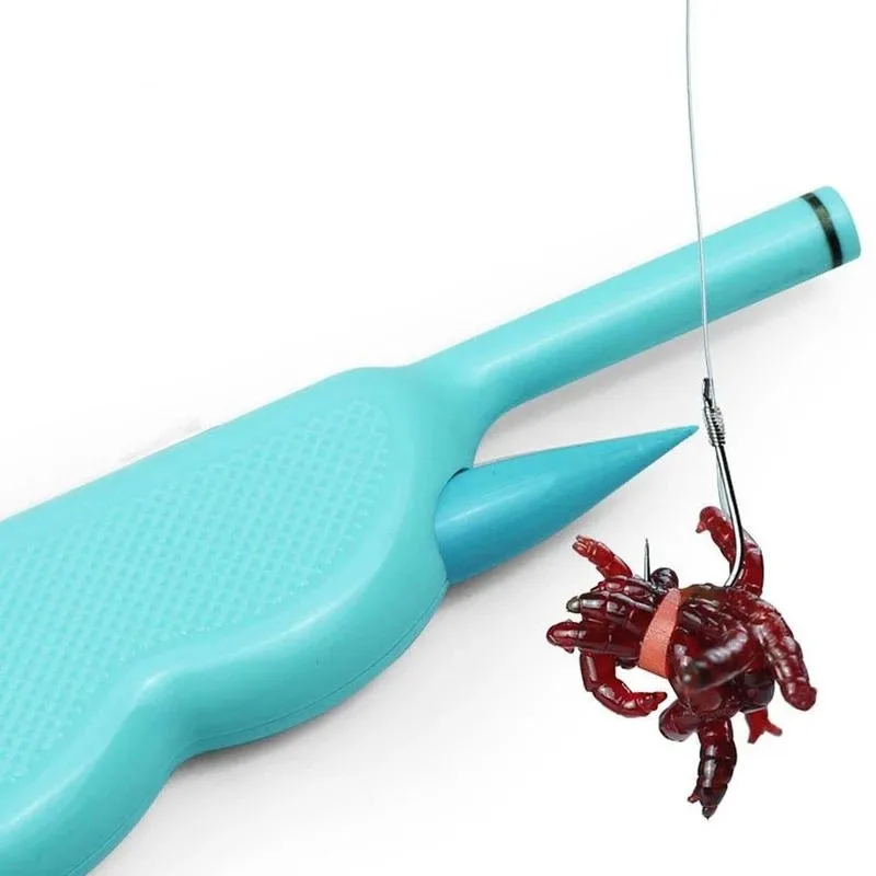 Earthworm-キャンプ,釣り道具,ベイト,ラバーバンド付きフィッシングアクセサリー用の機器をクリップします