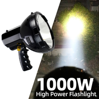 Ultra Powerful Flashlight 1000W High Power Flashlight Hunting Torch Work Light Camping 12v Spotlight Fishing Lamp