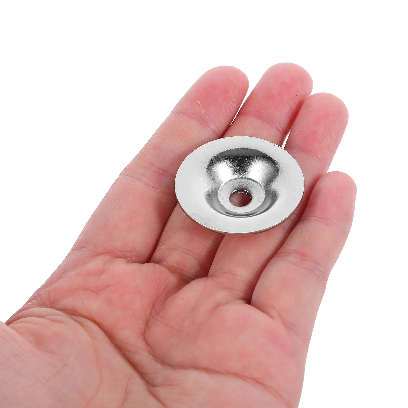 50Pcs Galvanized Bowl Washers Cupped Hat Washer Concave Convex Gasket Rustproof Support Washer for Electrical Cable Reels