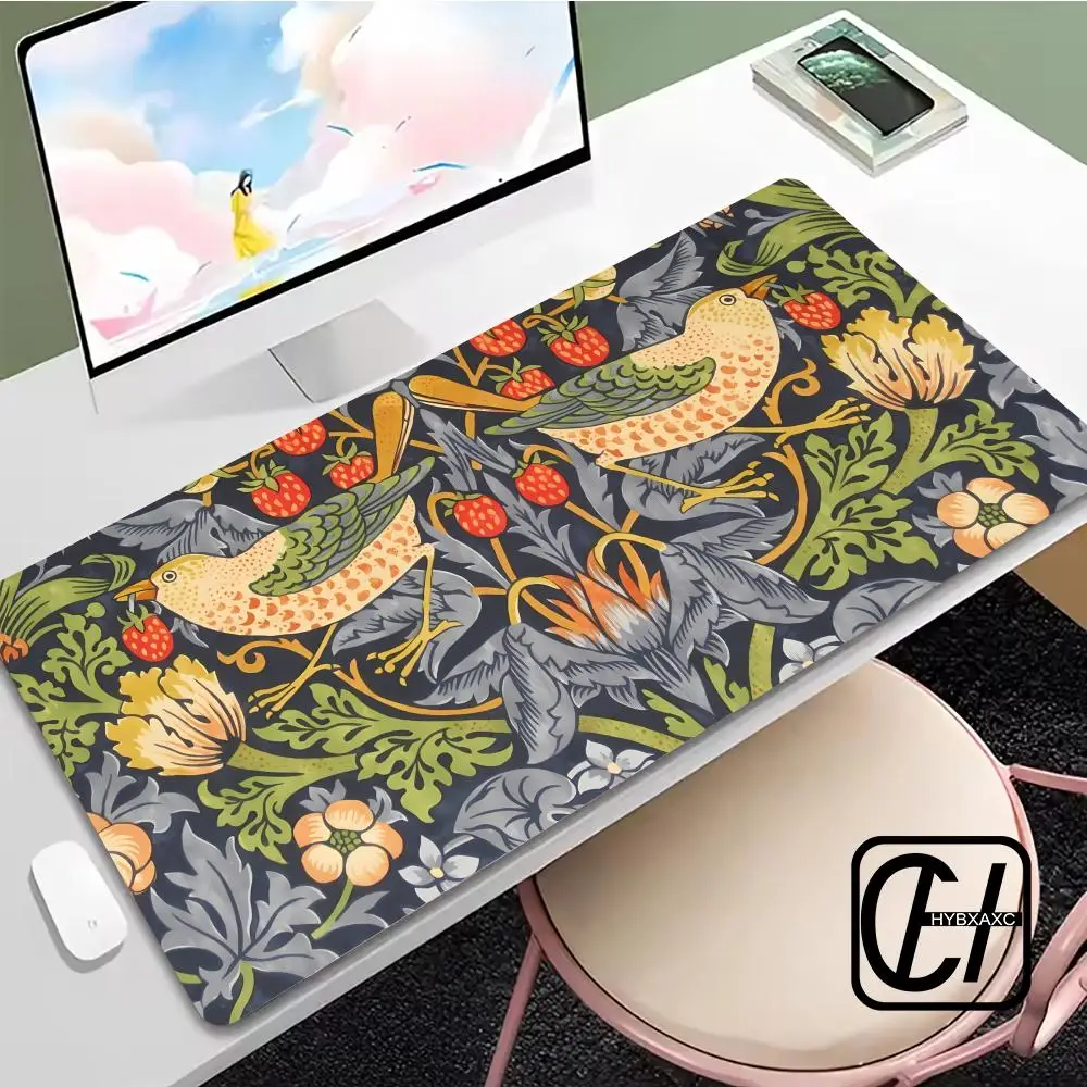 

Xxl Mouse Pad HYB XXC William Morris Computer Table Gaming Pc Setup Accessories Gamer Desk Mat Mousepad Anime Large Mats Office