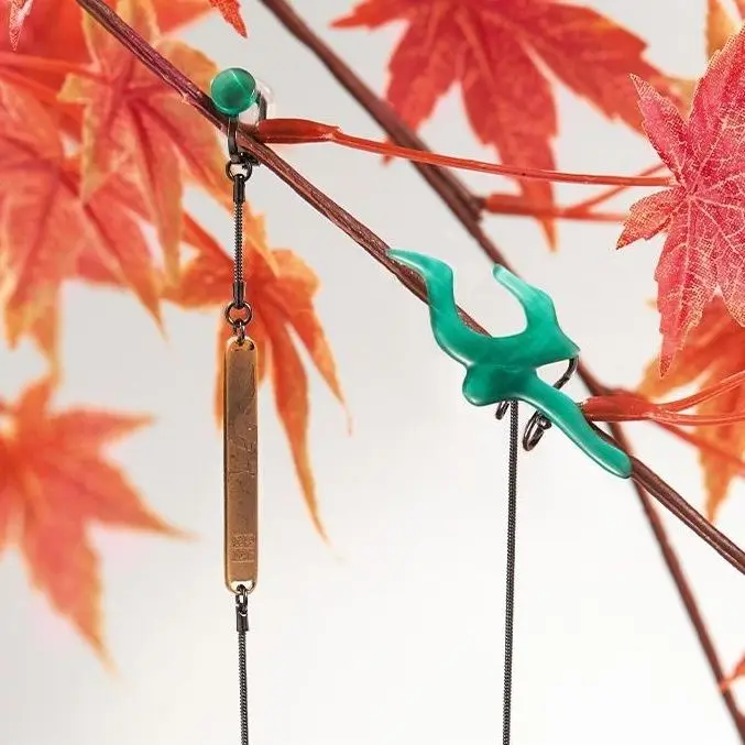 Honkai: Star Rail Dan Heng Jewelry Necklace Pendant Accessories Imbibitor Lunae Earring Clip for friend best gift