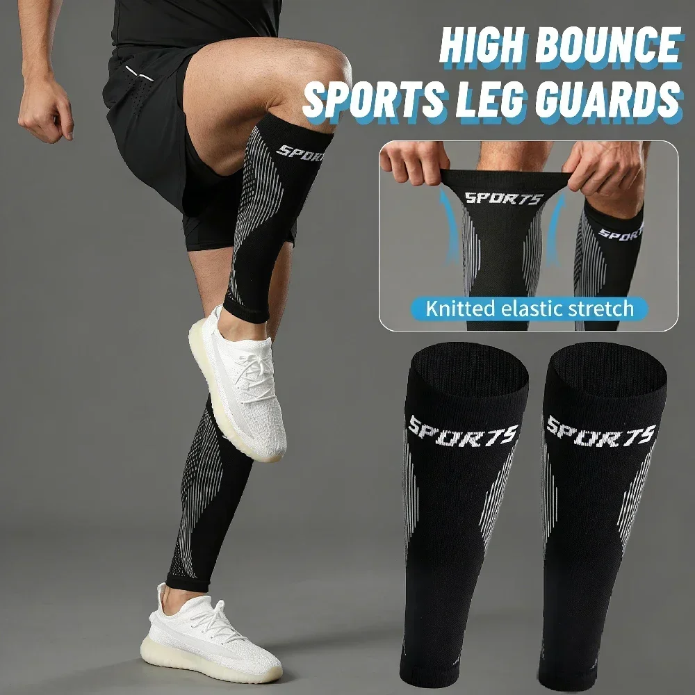 

1 Pair Footless Calf Compression Sleeves - Unisex Design for Varicose Veins, Nursing, Pregnancy & Running Support