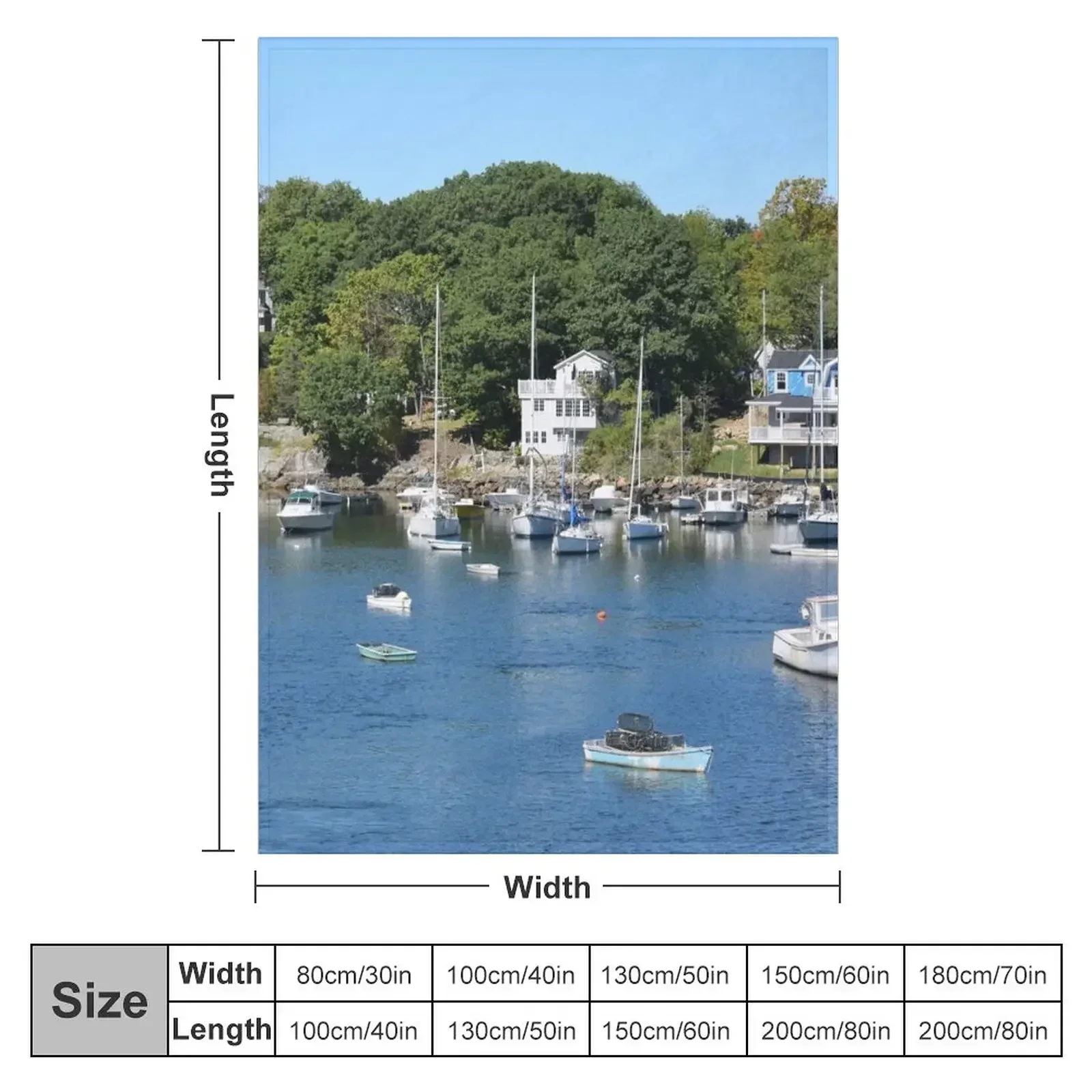 Perkins Cove Ogunquit, Maine Throw Blanket funny gift Nap anime Blankets