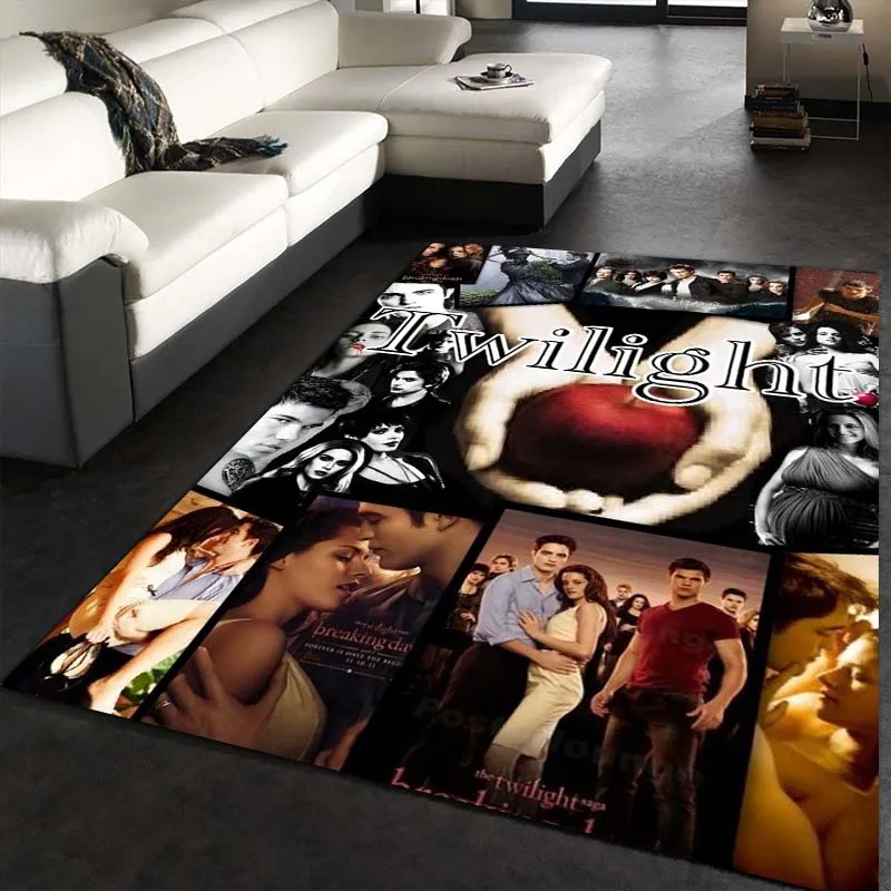 3D HD Printed Large Twilight Carpet, Living Room Bedroom Sofa Doormat Decorative Carpet, Children's Anti-slip Floor Mat