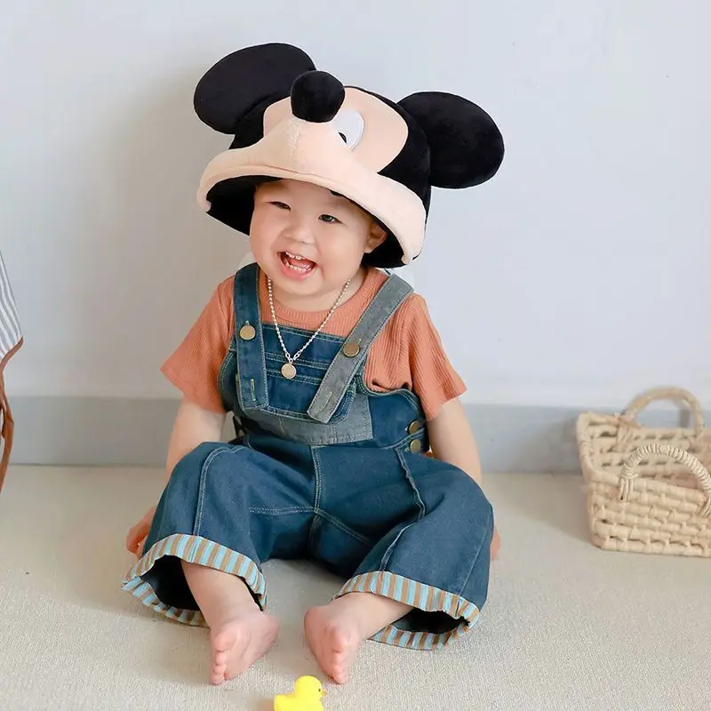 

2024 New Children's Cosplay Hat Cartoon Mickey Mouse Minnie Actor's Headgear Plush Hat Christmas Gift for boy girl