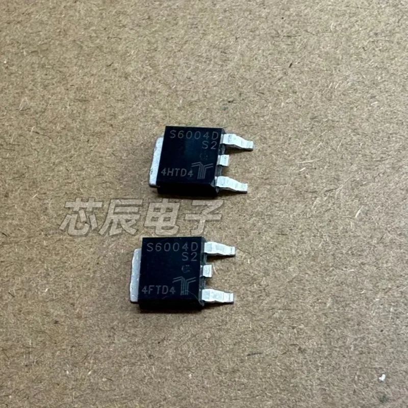 10pcs Brand-New, Imported, Original S6004DS2 Unidirectional Thyristor in TO-252 Surface-Mount Package