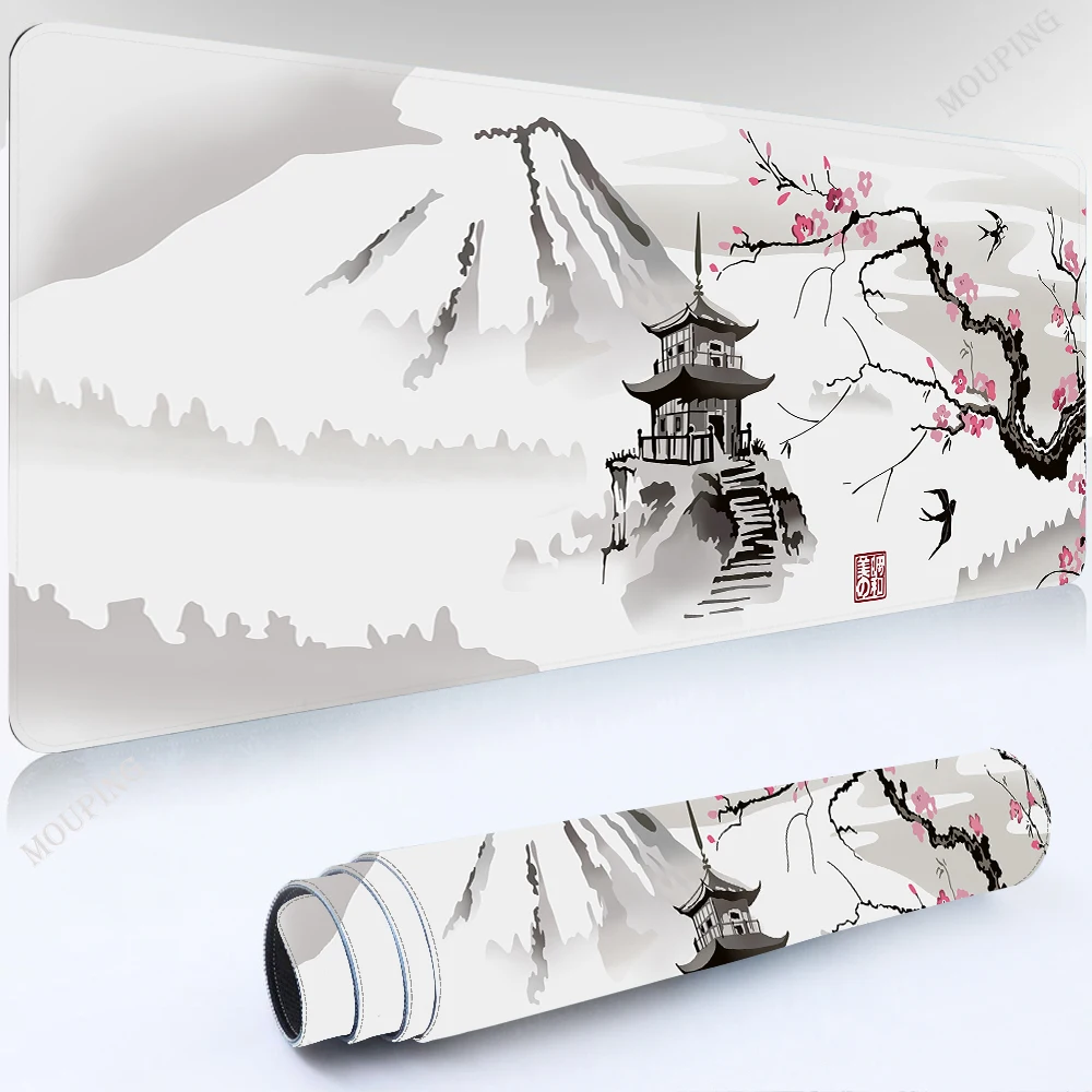 

Mousepad White Desk Mat Anime Mouse Mats Kawaii Gaming Pad on The Table Setup Gamer Accessories Keyboard Pad Mouse Rug Carpet