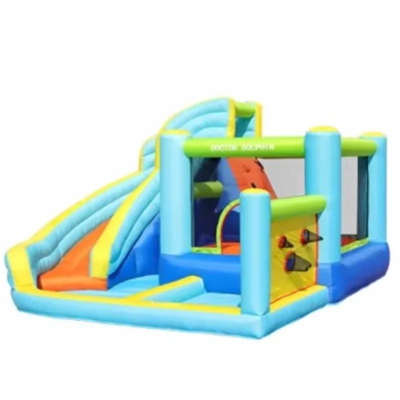 Water Slide Inflatable Castle Inflatable Bounce Ball Pit Inflatable Castle Small Park Oppusteligt Slot Children Furniture