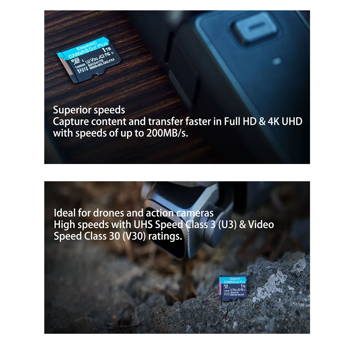 Kingston Canvas Go! Plus microSD Card 128GB Memory Card Class10 TF Card 256GB 512GB UHS-1 carte sd memoria for Smartphone