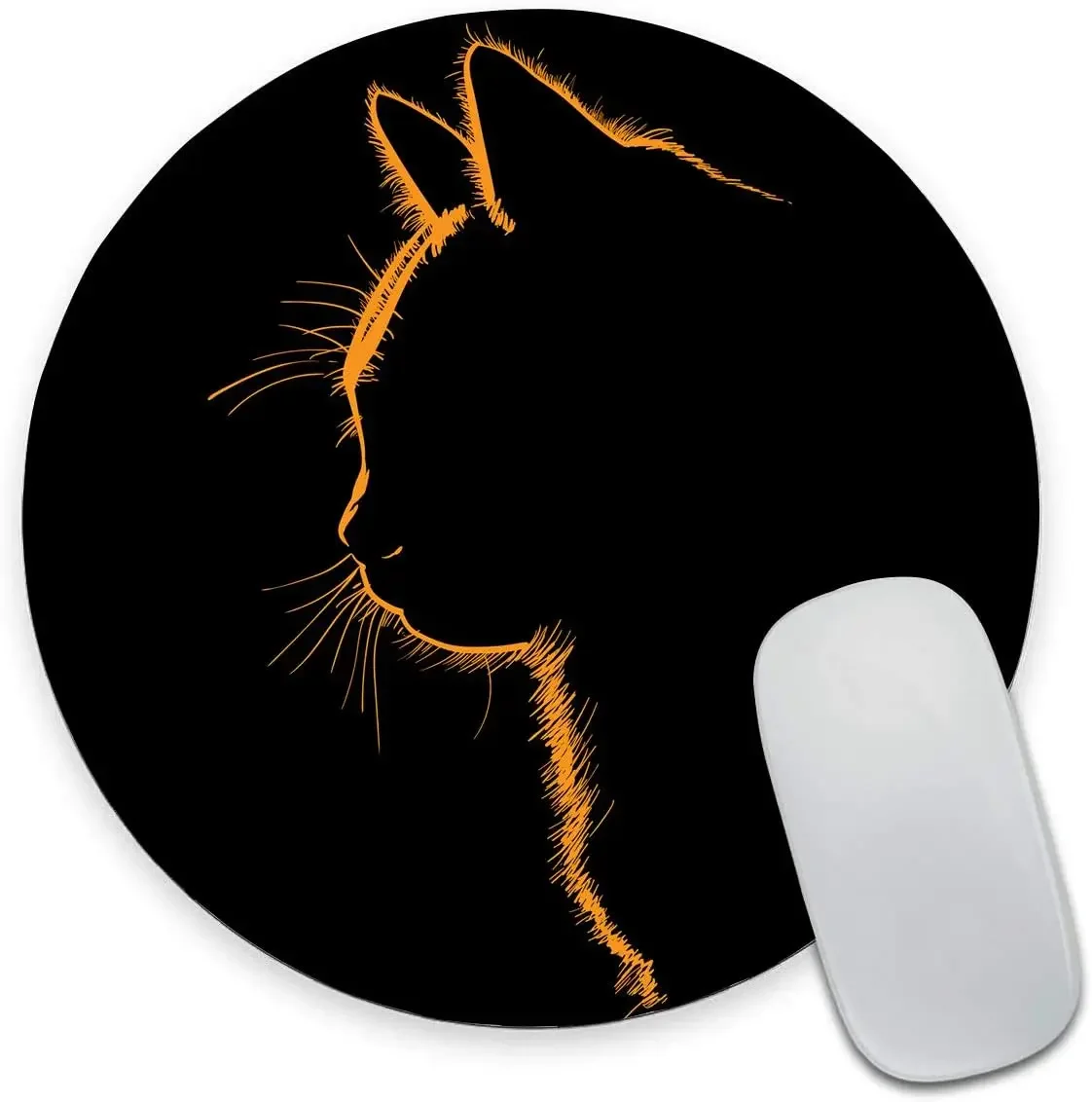 

Round Mouse Pad Animal Mouse Pad, Waterproof Circular Small Mouse Pad Non-Slip Rubber Base MousePads for Office Home Laptop