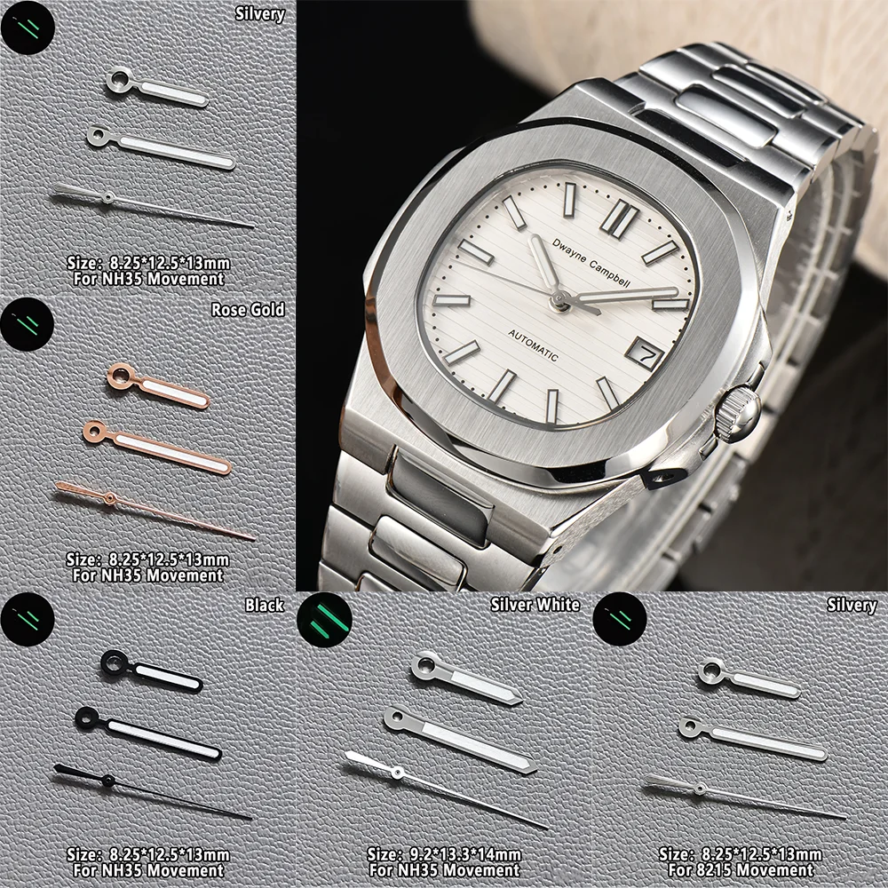 

NH35 Watch Hands Green Luminous Watch Hands Rose Gold Silver Watch Pointer For NH35 NH36 Miyota8215 Movement Watch Accessories