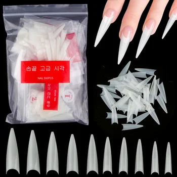 600PCS Stiletto Practice Nail Tips 1