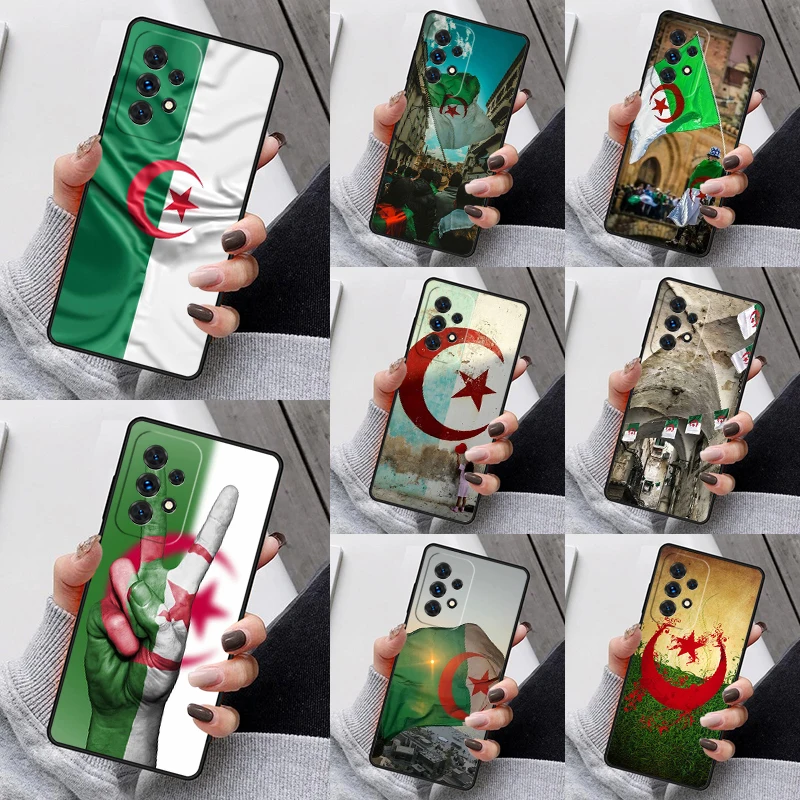 Flag of Algeria Phone Case For Samsung Galaxy S23 S21 S20 FE S24 S22 Ultra Note20 S10 S9 S8 Plus A40 A52 A12 A13 A53