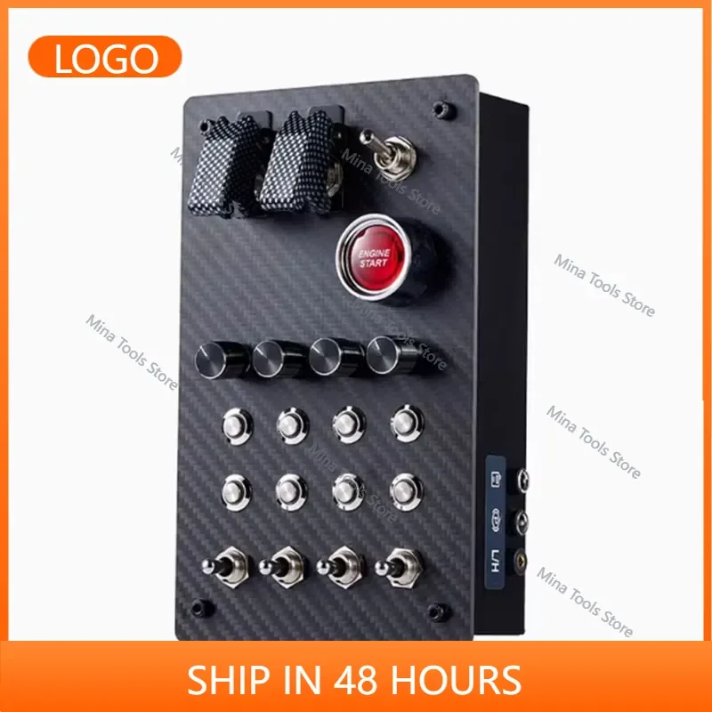 2026 Factory Direct Sales ZQSR Horizontal Button Box Racing Control Box Simulator for Thrustmaster Simagic Fanatec