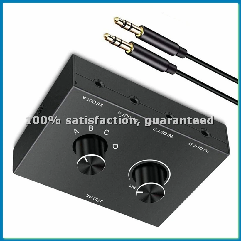 4 Way 3.5Mm Jack Au…