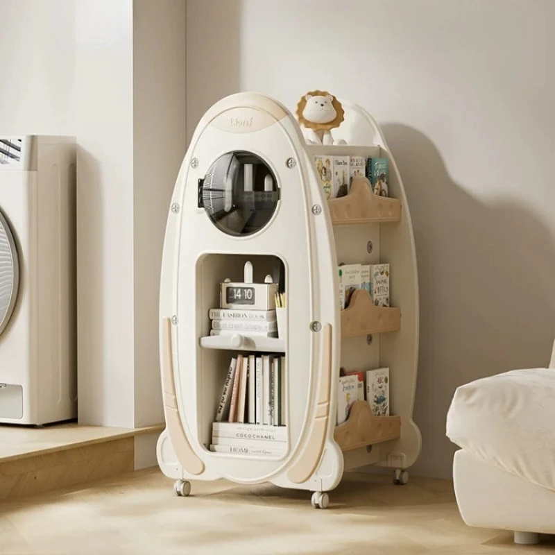Bookshelf Storage Racks Rotating Integrated Floor Standing Bookcase Home Storage Display Rack Shelves Book Shelf Home Furniture