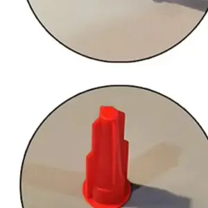 15 Sets Red Screw Cap Caulking Nozzle Tips For EU3 Cartridge Silicone Sealant Airtight Spout Cover Plastic Construction Tool