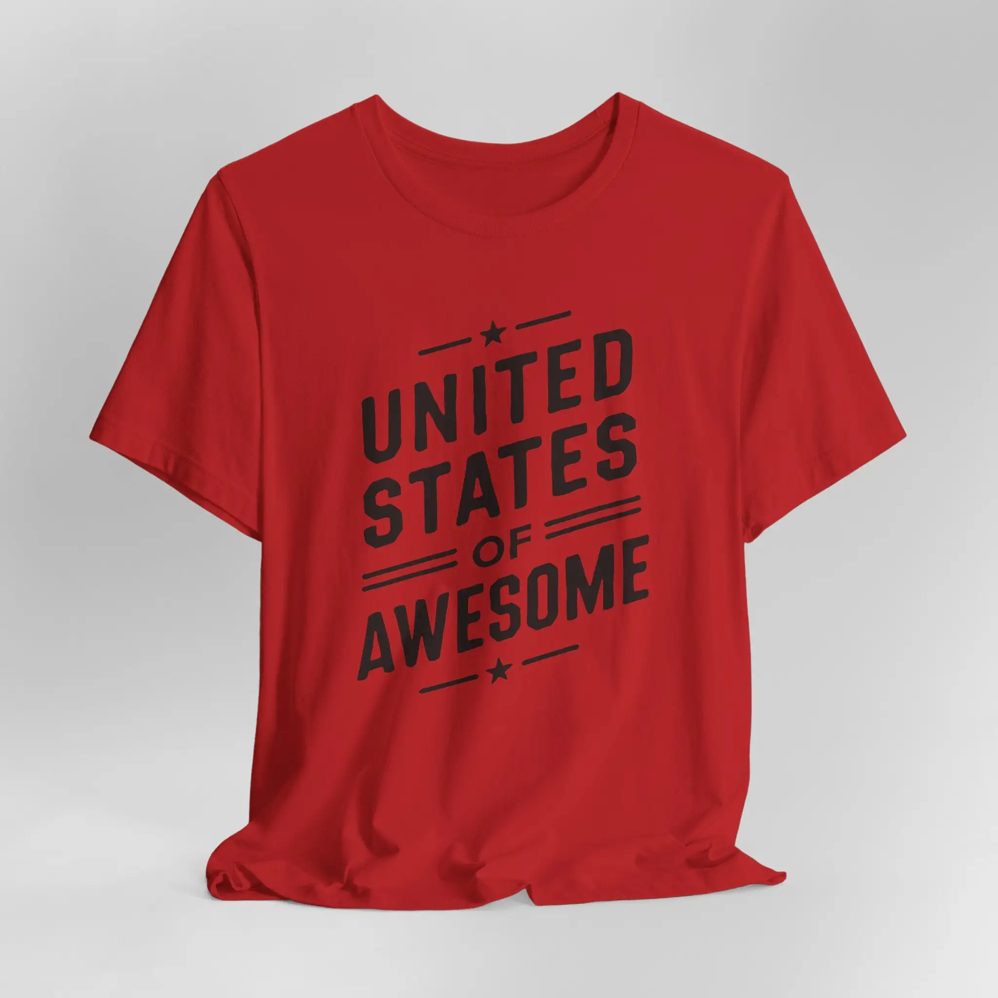 

Patriotic United States of Awesome T Shirt USA Stars and Stripes