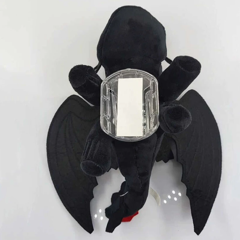 1 шт., черный летающий дракон, мультяшное плюшевое украшение на крышу автомобиля, игрушка, куклы, украшения, аксессуары для интерьера для мотоциклетных шлемов