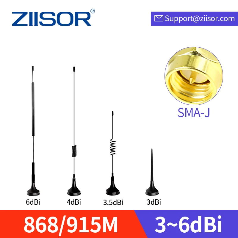 Antena Lora de largo alcance para comunicación, 915 mhz, 868 mhz, 868 M, 915 M, Wifi, Cable aéreo de 2M