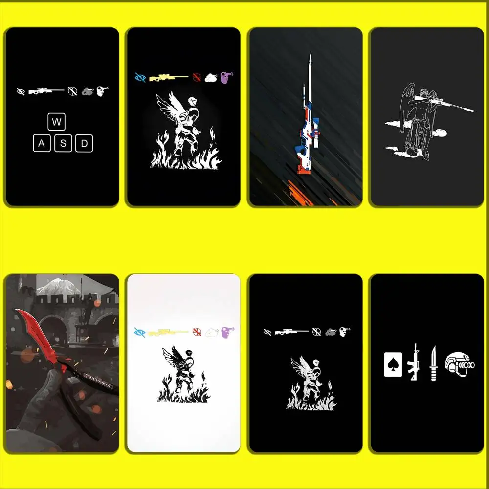 

AWP C-Counter Strike CS GO Card Stickers For Debit Bank Credit Cards Metro Bus Pass Sticker Decoration Cover Skin