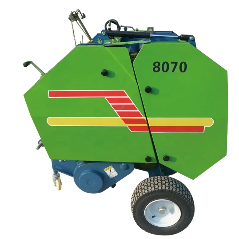 Tractor-Driven Round Baler Machine For Farm Use Hay & Straw Baler With Wheels & Core Motor Component