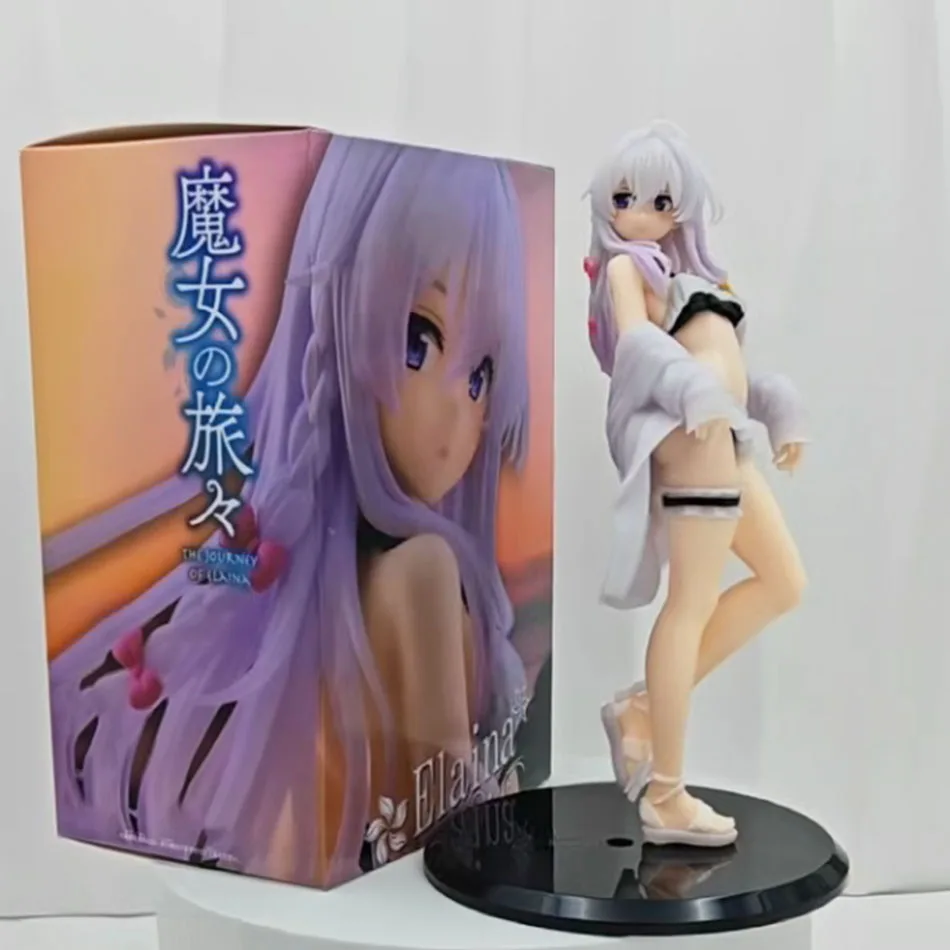 19 cm Kawaii Die Reise von Elaina Sexy Nette Bademode Figur Desktop Dekoration Ornament PVC Action Modell Spielzeug Geschenke