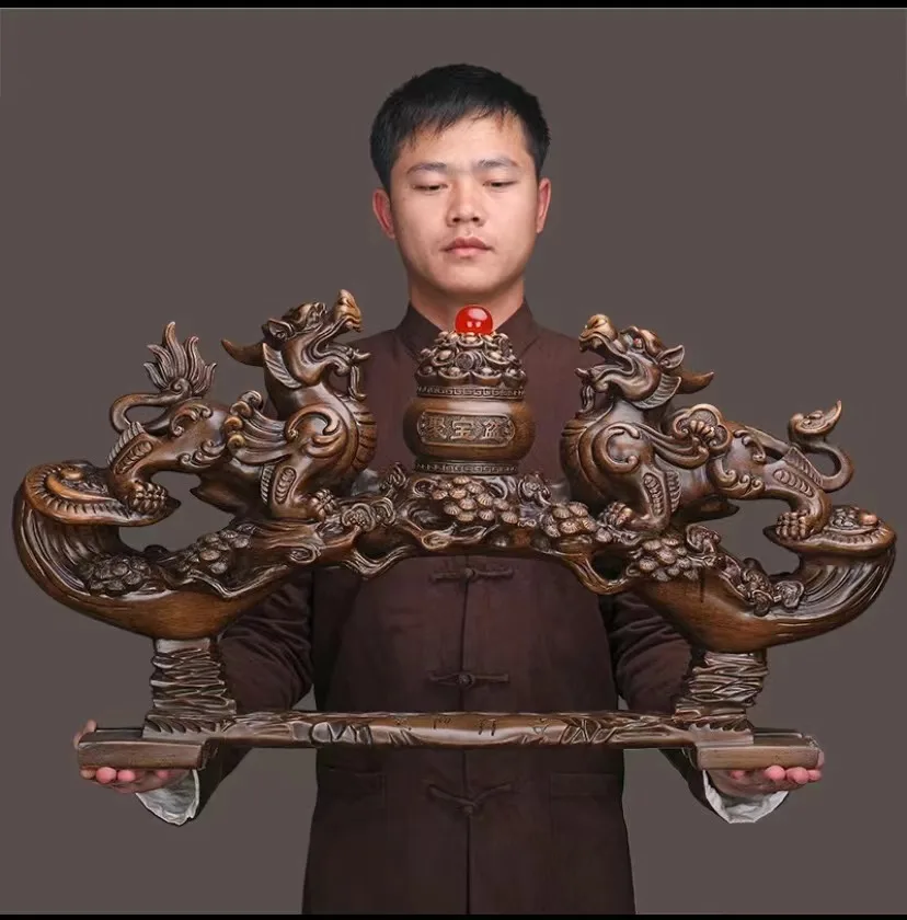 HYS Pixiu Ornament Living Room Entrance Wall Cabinet Office Ornament Year of the Dragon Kowloon Play Ball Ornament