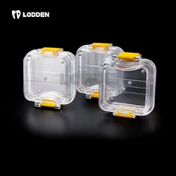 10pcs Dental Membrane Box Plastic Denture Tooth Box With Film High Quality Fake Teeth Storage Dental Lab Box Implant For Lodden