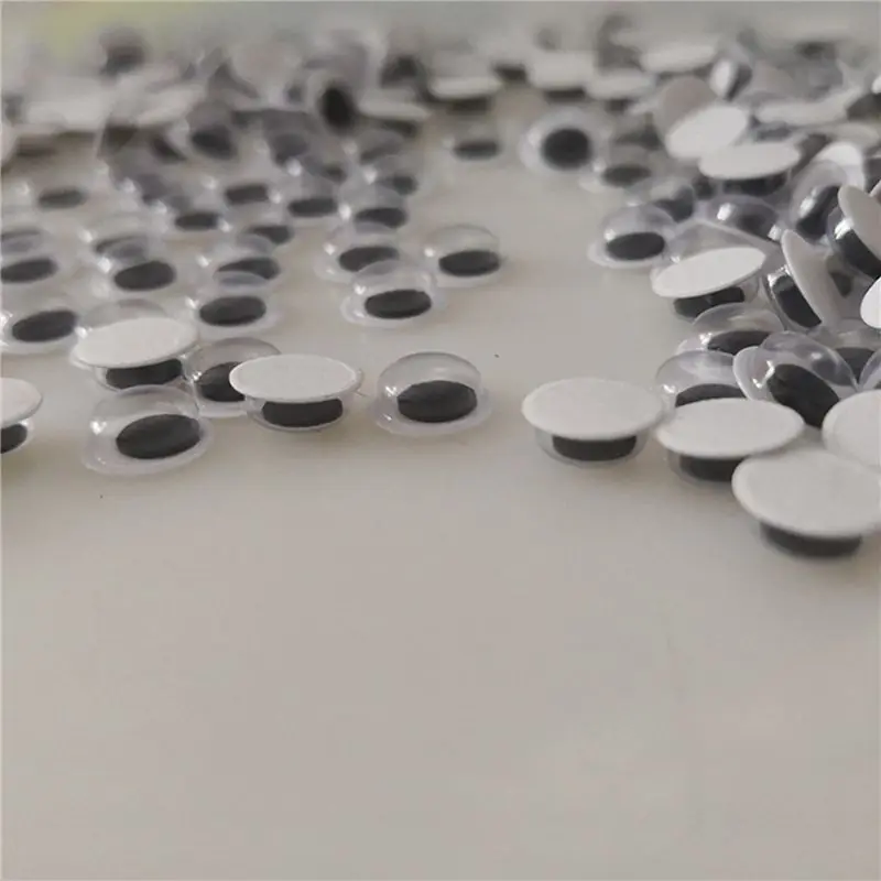B24C-3500 Peças de Olhos de Gato Redondos com Adesivo para DIY, Acessórios de Scrapbooking em Tamanhos Variados