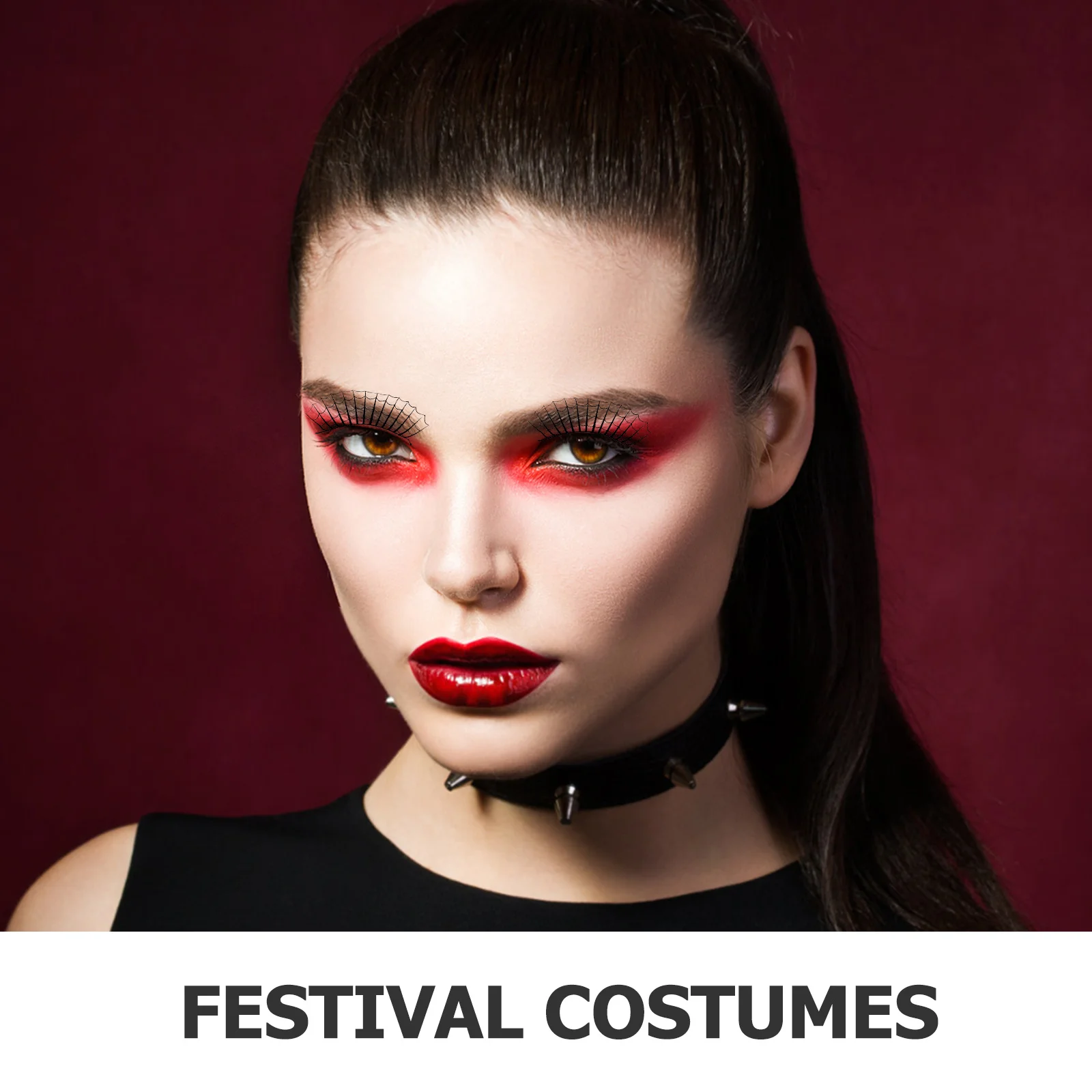 7Pairs Halloween Valse Wimpers Dichte Dramatische Cluster Overdreven Cosplay Stage Make Party Maskerade Vrouwen Accessoire
