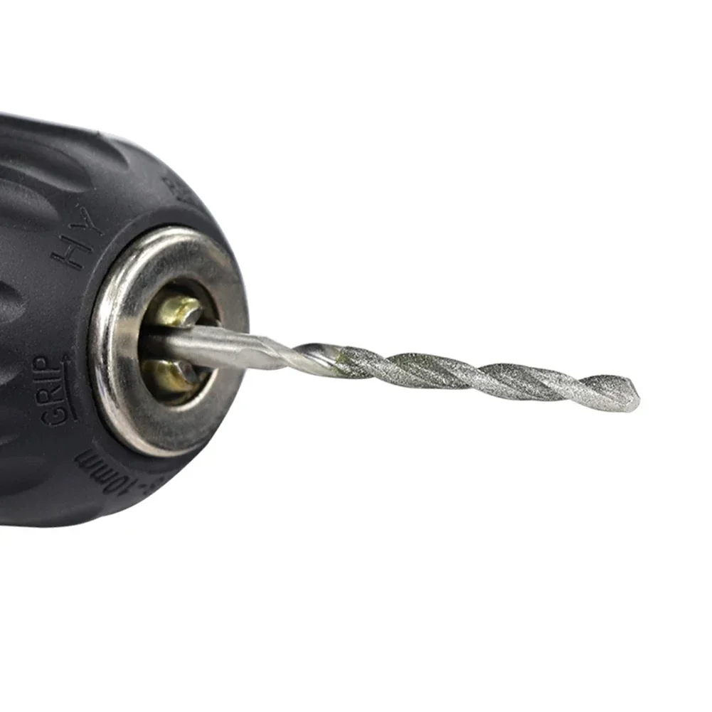 10 قطعة مجموعة لقمة ثقب المغلفة إبرة HSS تلميع أدوات كهربائية للزجاج 0.8/1/1.2/1.5/1.8/2/2.5/3 مللي متر أجزاء أدوات كهربائية