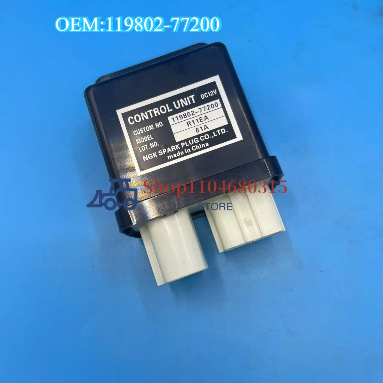 

119802-77200 Safe Relay for Yanmar NGK Spark Plug Control Unit R11EA DC12V