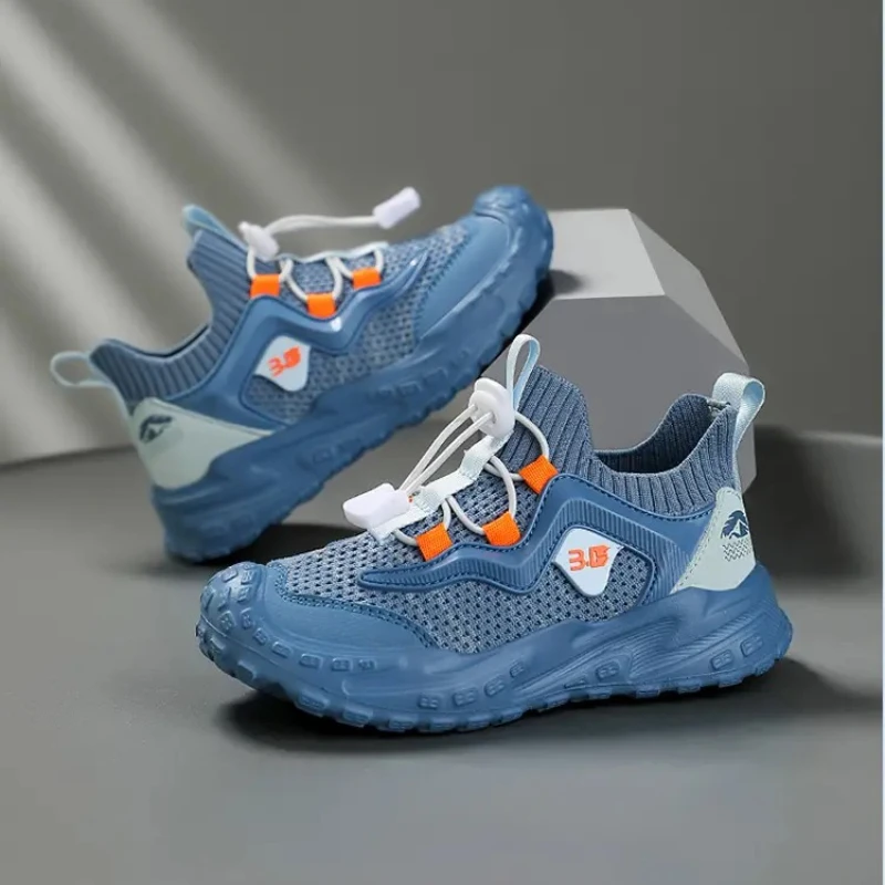 

Fashion non-slip children's outdoor running shoes cool sense children shoes Mesh fabric lightweight breathable basketball shoes