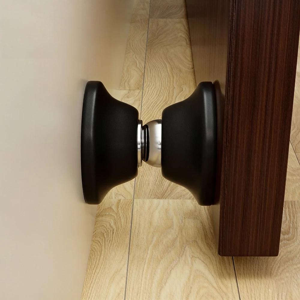 Homefish Punch-Free Strong Magnetic Silent Door Stopper Anti-Collision Floor Mount Door Stop image 2